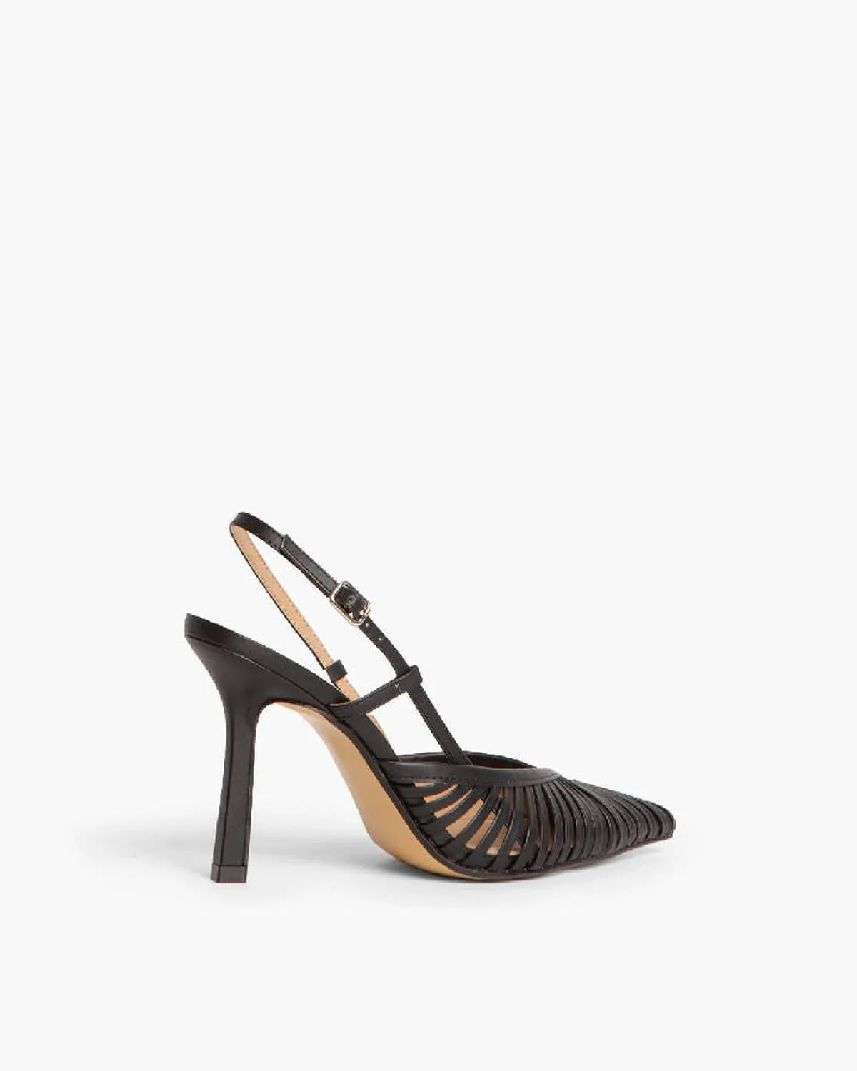 HIGH HEEL SLING BACK IN BLACK-Sling Backs-CORINA- Pointure.AE