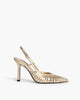 High Heel Sling Back in Gold – Sling Backs by Corina | MĀJÅ