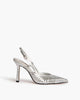 High Heel Sling Back in Silver – Sling Backs by Corina | MĀJÅ