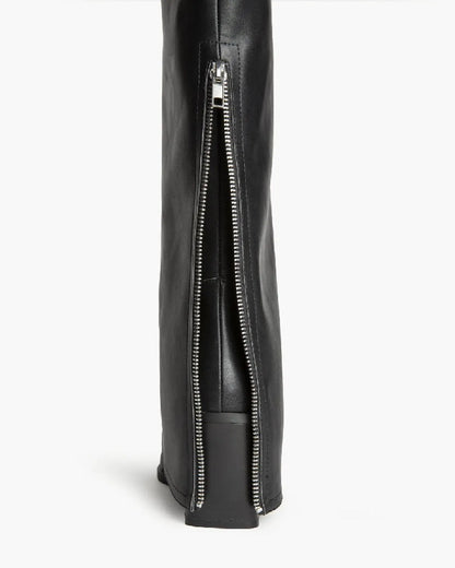 HIGH KNEE FOLD OVER WESTERN BOOTS-Boots-CORINA- Pointure.AE