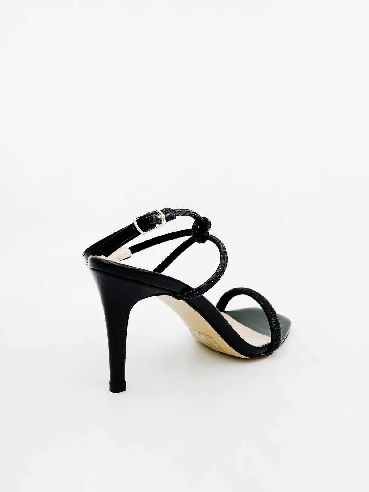 KNOTTED SANDALS IN BLACK-Sandals-TUCINO- Pointure.AE