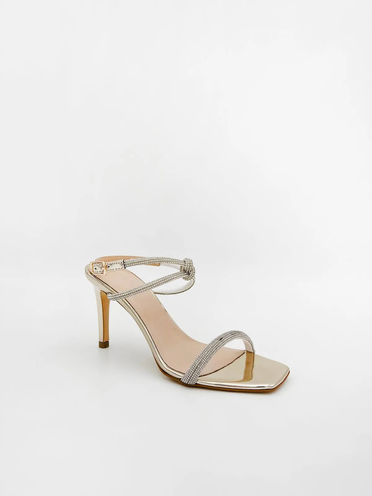 KNOTTED SANDALS IN GOLD-Sandals-TUCINO- Pointure.AE