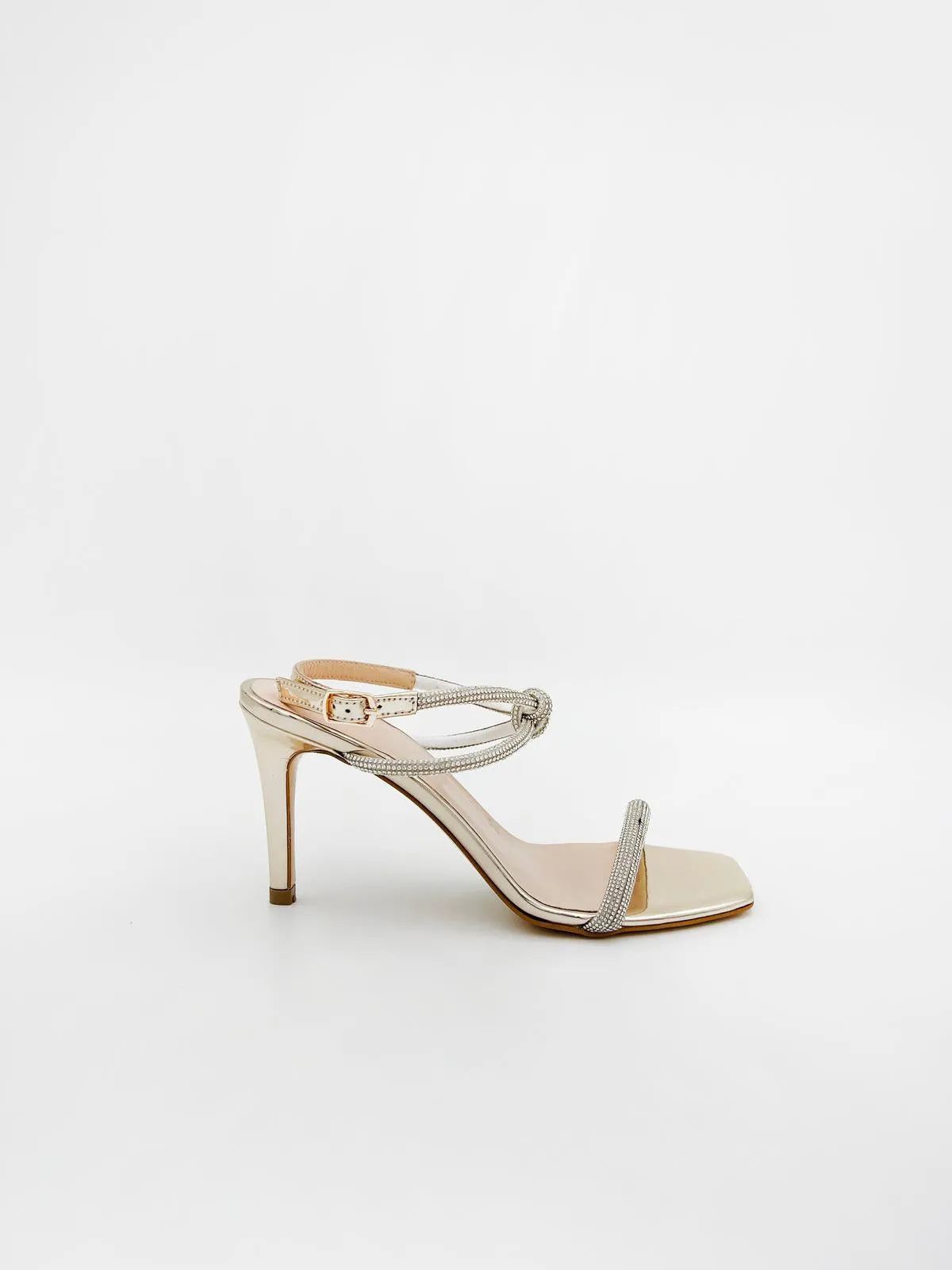 KNOTTED SANDALS IN GOLD-Sandals-TUCINO- Pointure.AE