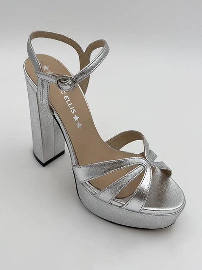 LAMINATED LEATHER PLATFORM SANDAL-Sandals-MARC ELLIS- Pointure.AE
