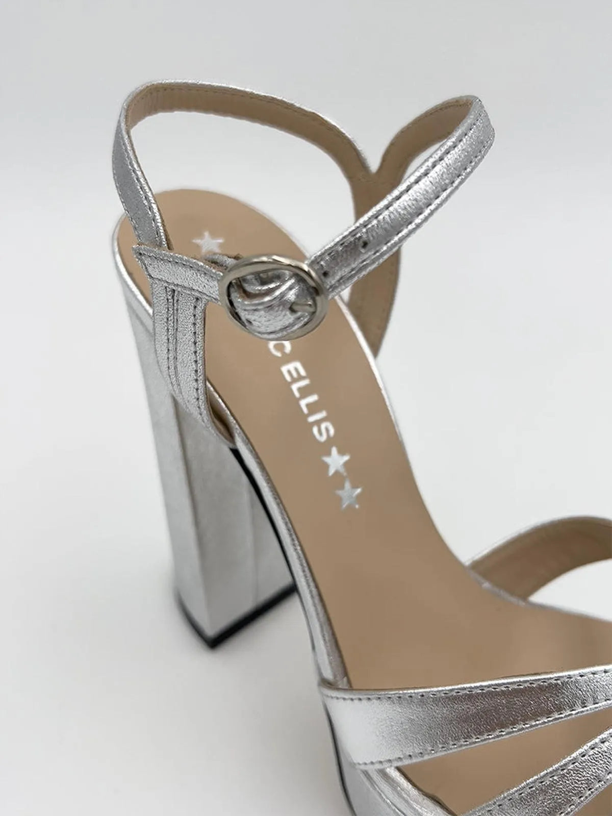 LAMINATED LEATHER PLATFORM SANDAL-Sandals-MARC ELLIS- Pointure.AE