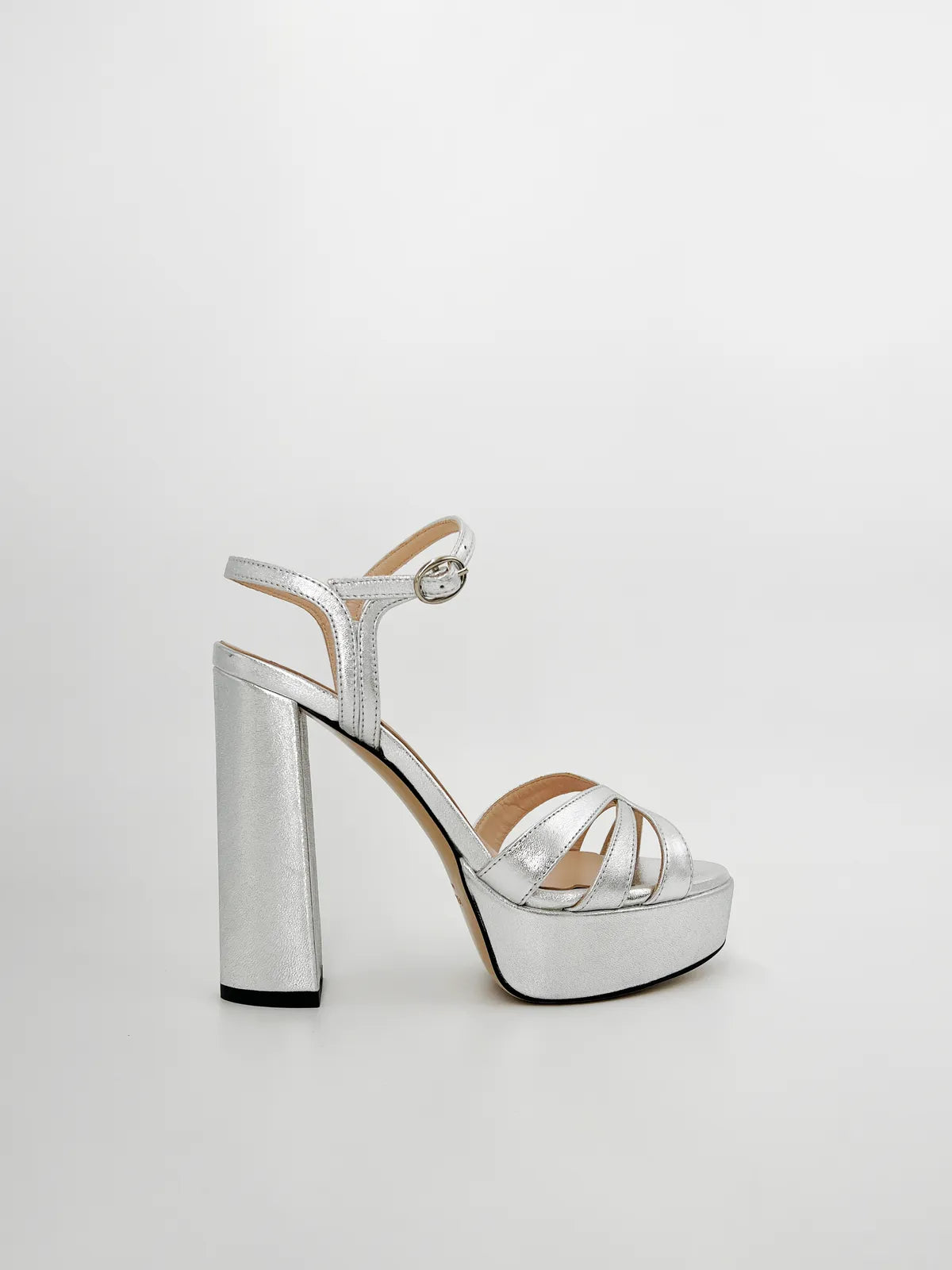 LAMINATED LEATHER PLATFORM SANDAL-Sandals-MARC ELLIS- Pointure.AE