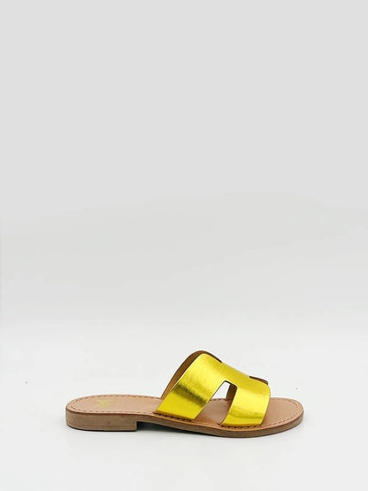 Laminato Wide Strap Slipper – Slippers by Maga Milano | MĀJÅ