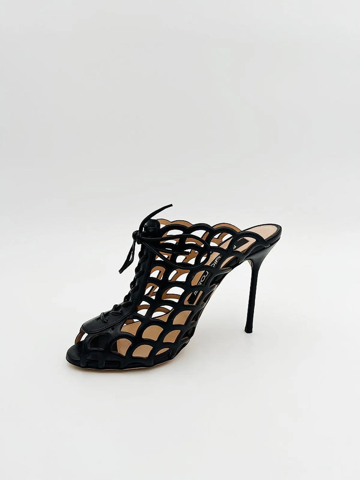 LASER CUT LEATHER MULE-Mules-SERGIO ROSSI- Pointure.AE