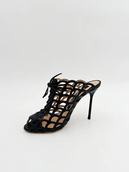 LASER CUT LEATHER MULE-Mules-SERGIO ROSSI- Pointure.AE