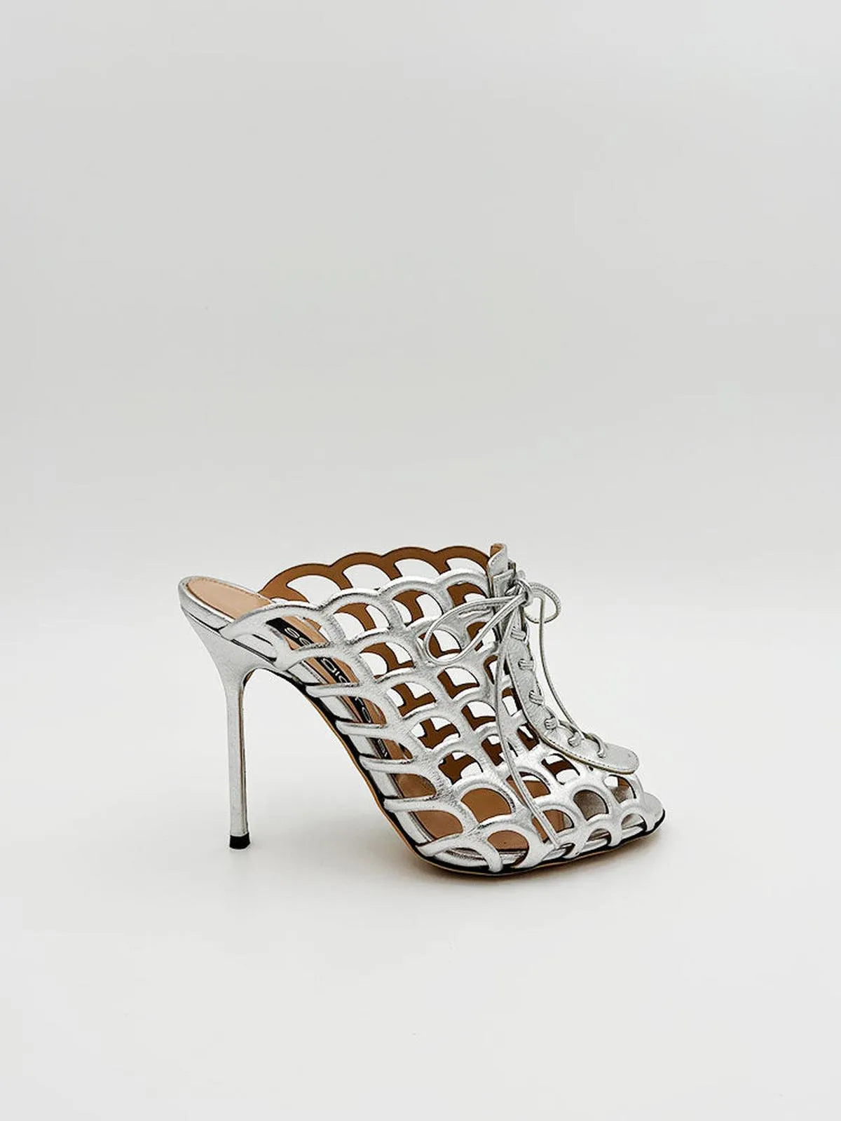 LASER CUT LEATHER MULE-Mules-SERGIO ROSSI- Pointure.AE