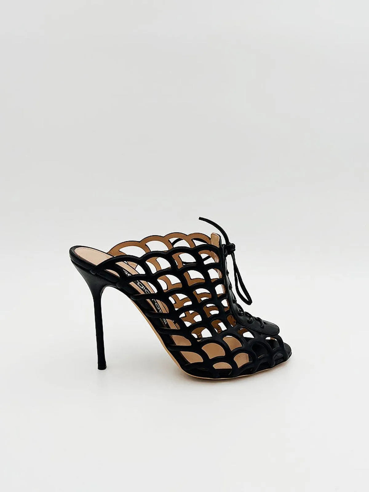LASER CUT LEATHER MULE-Mules-SERGIO ROSSI- Pointure.AE