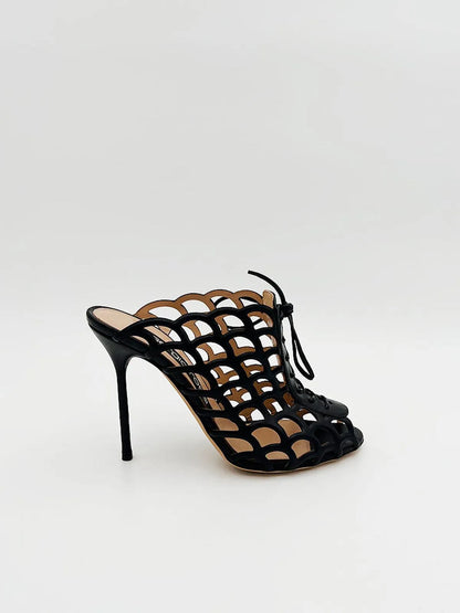 LASER CUT LEATHER MULE-Mules-SERGIO ROSSI- Pointure.AE
