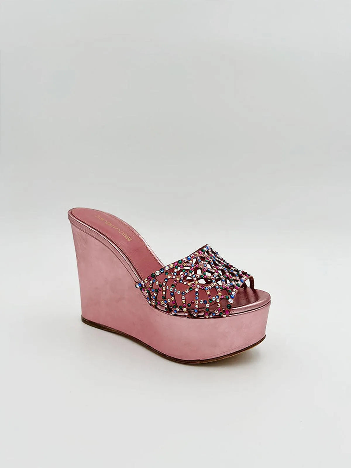 LAZER CUT CRISTAL PLATFORM MULE-Mules-SERGIO ROSSI- Pointure.AE