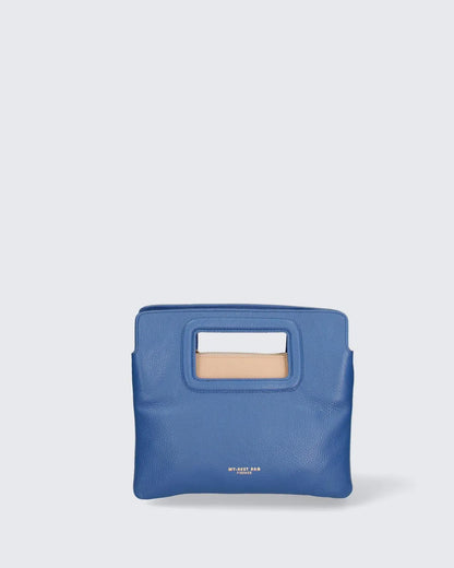 Leather Handbag in Blue – Top Handle Bags by My Best Bag | MĀJÅ