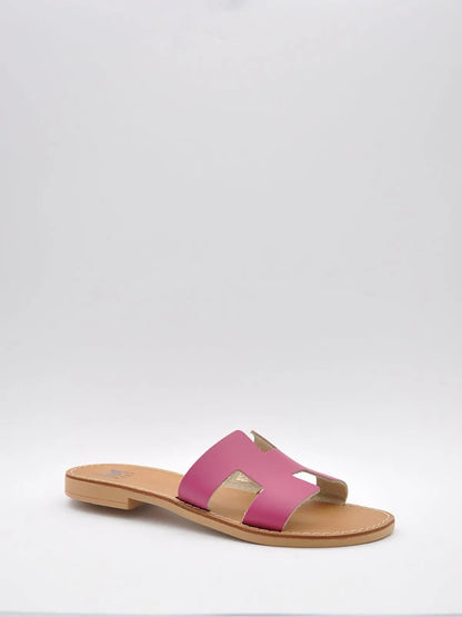 LEATHER STRAP SLIPPER-Slippers-MAGA MILANO- Pointure.AE