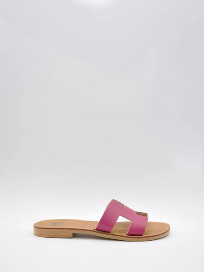 LEATHER STRAP SLIPPER-Slippers-MAGA MILANO- Pointure.AE