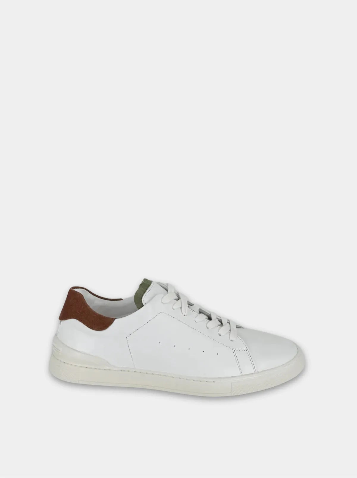 LEATHER WHITE SNEAKER-Sneakers-BELTRAMI OSVALDO-Pointure.AE