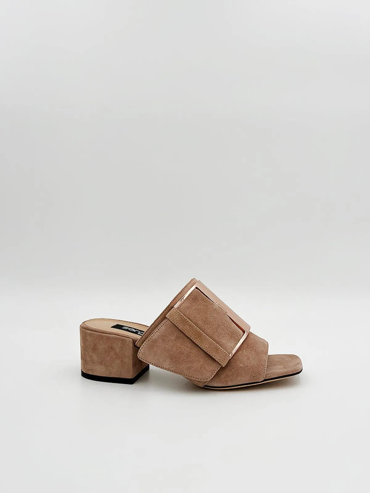 LOGO-APPLIQUÉ BUCKLED LEATHER MULE-Mules-SERGIO ROSSI- Pointure.AE