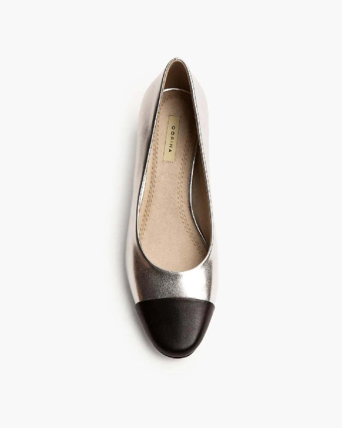 LOW HEEL PUMP IN SILVER-Pumps-CORINA- Pointure.AE