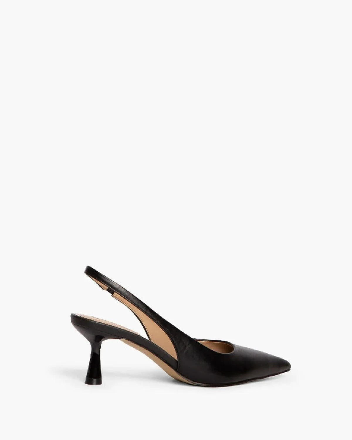 LOW HEEL SLING BACK IN BLACK-Sling Backs-CORINA- Pointure.AE