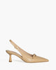 Low Heel Sling Back in Nude – Sling Backs by Corina | MĀJÅ