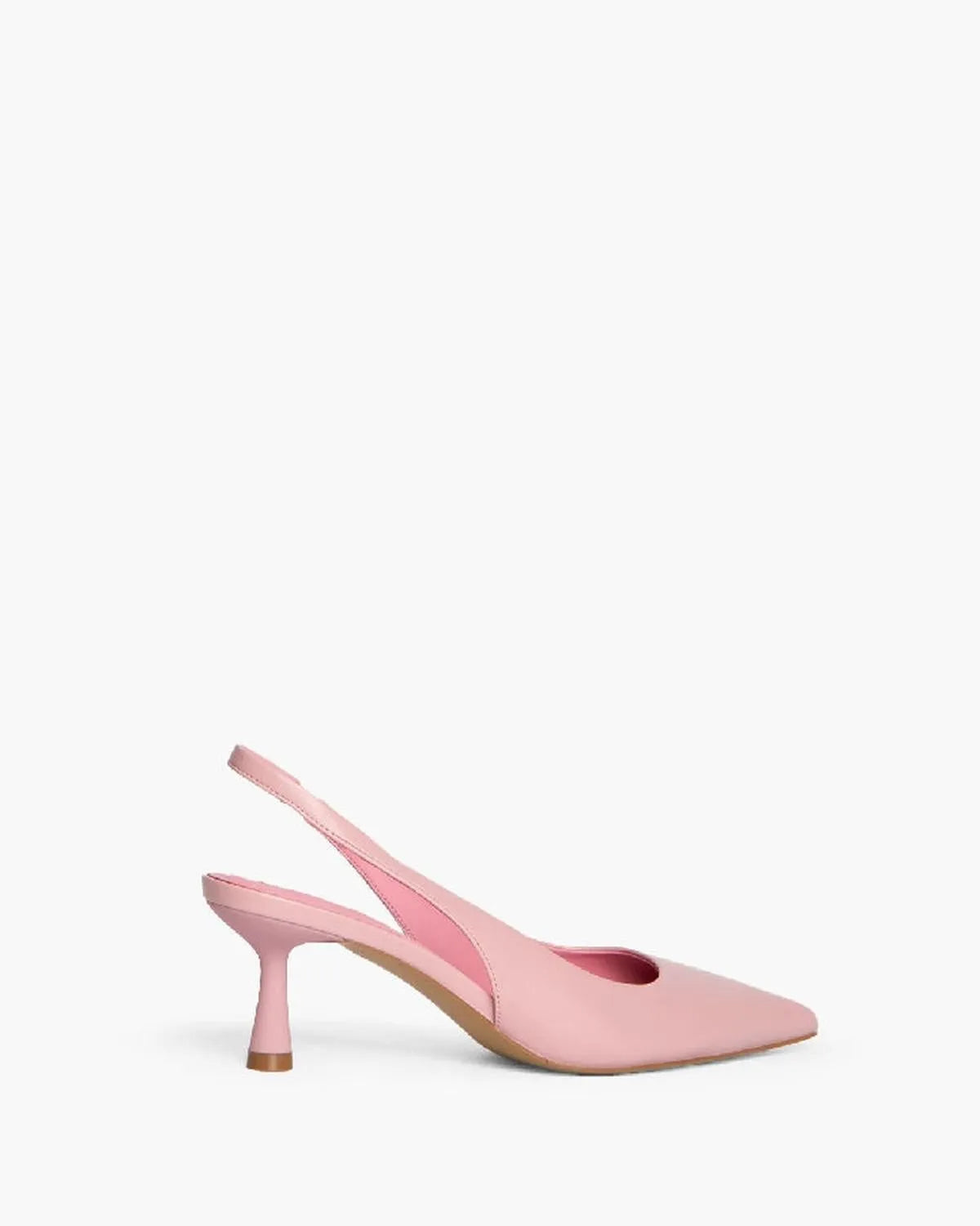 LOW HEEL SLING BACK IN PINK-Sling Backs-CORINA- Pointure.AE