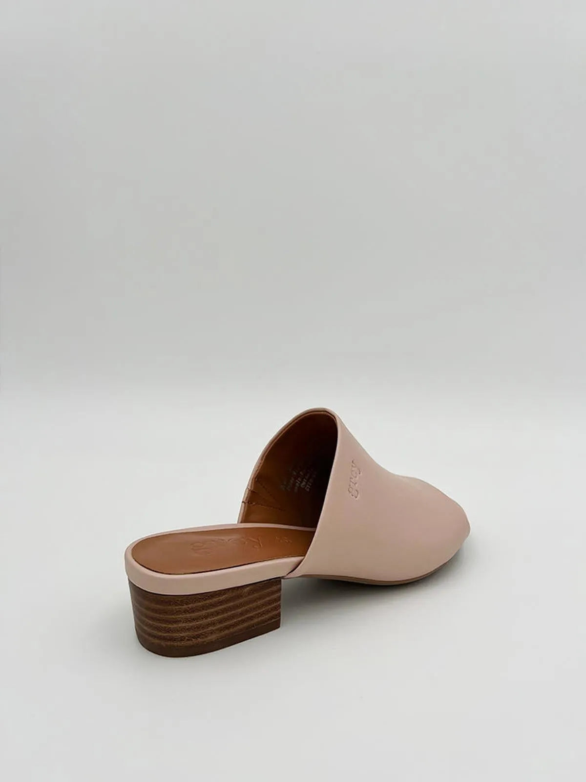 LOW HEELED MULE IN BLUSH PINK-Mules-GREY- Pointure.AE