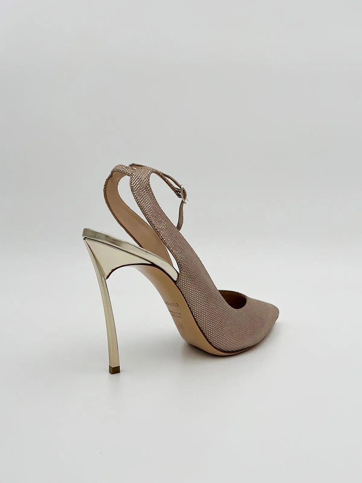 METALLIC EFFECT BLADE SLINGBACK-Sling Backs-CASADEI- Pointure.AE
