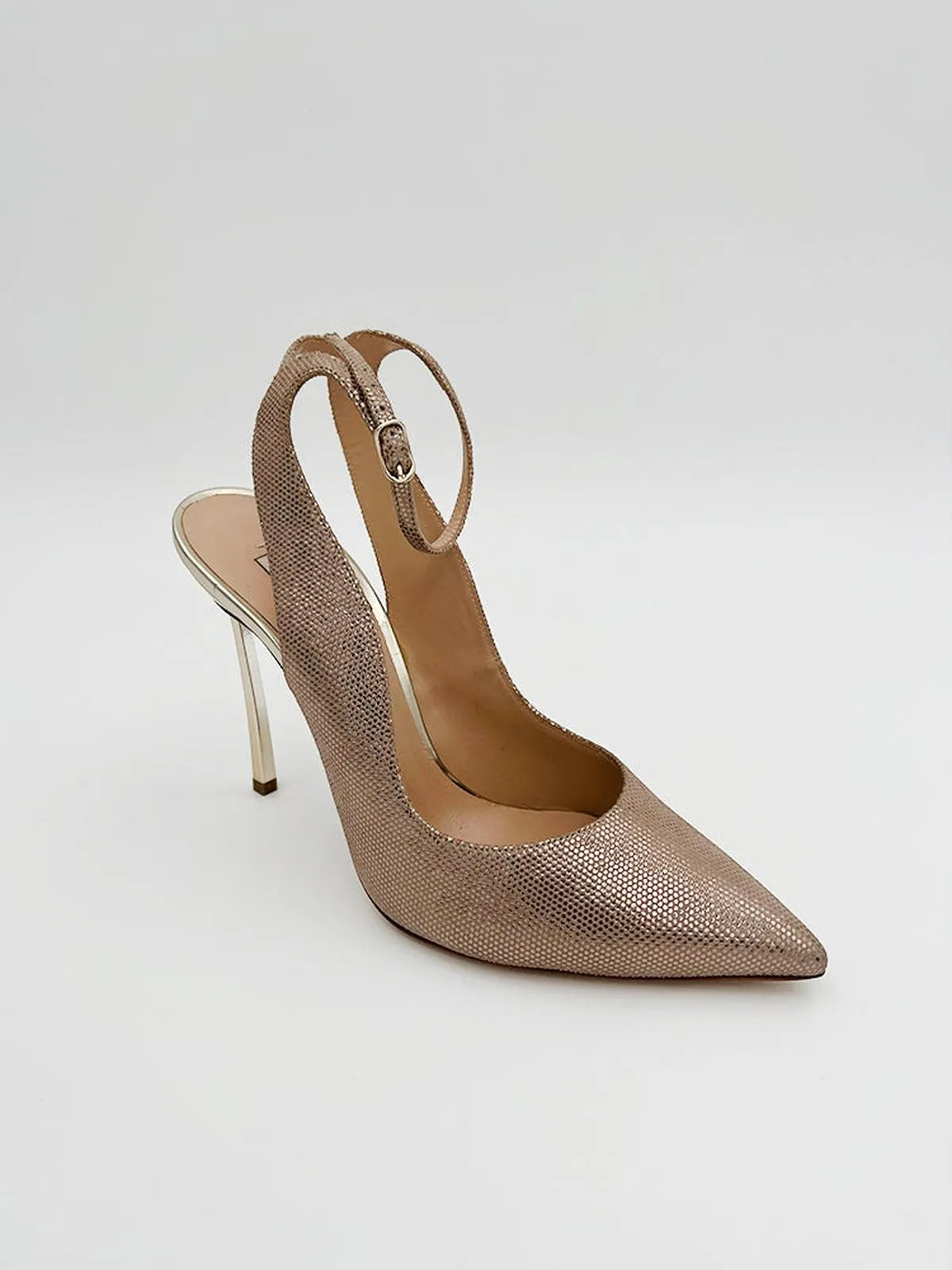 METALLIC EFFECT BLADE SLINGBACK-Sling Backs-CASADEI- Pointure.AE