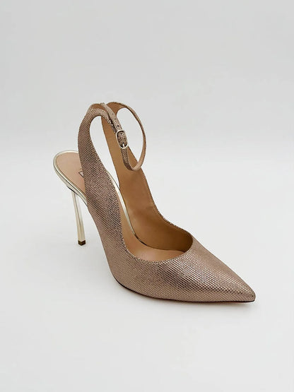 METALLIC EFFECT BLADE SLINGBACK-Sling Backs-CASADEI- Pointure.AE