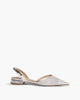Metallic Mesh Flat Sandals in Silver – Flats by Corina | MĀJÅ