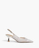 Metallic Mesh Sling Back in Silver – Sling Backs by Corina | MĀJÅ