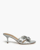 Mid Heel Slip-on in Silver – Mules by Corina | MĀJÅ