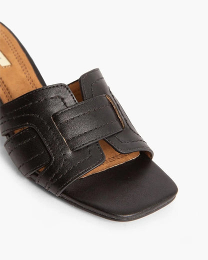 MID HEELED MULE IN BLACK-Mules-CORINA- Pointure.AE