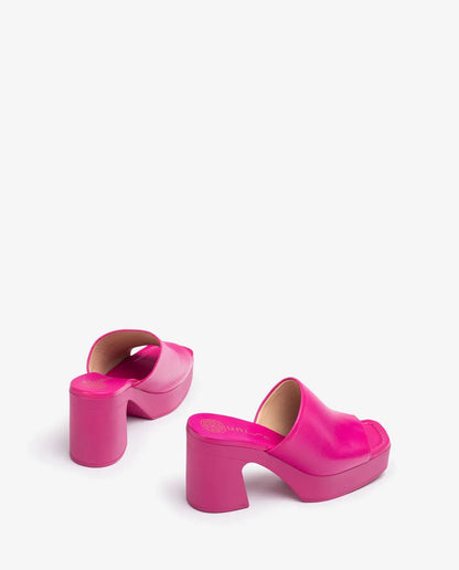MONOCHROME MULE IN FUSCHIA-Mules-UNISA- Pointure.AE