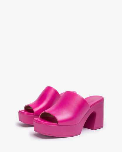 MONOCHROME MULE IN FUSCHIA-Mules-UNISA- Pointure.AE