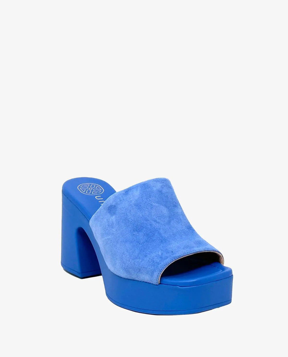 MONOCHROME MULE IN SUEDE BLUE-Mules-UNISA- Pointure.AE