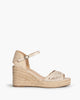 Open Toe Wedge Sandals in Silver – Espadrilles by Corina | MĀJÅ
