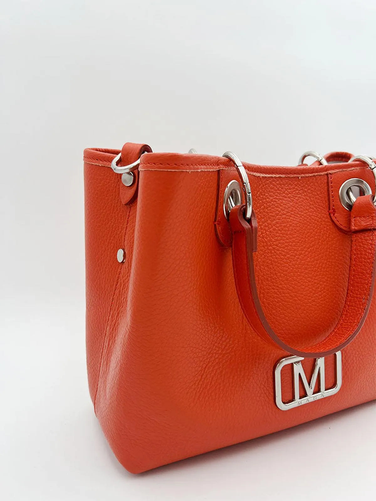 ORANGE TOP-HANDLE BAG-Top Handle Bags-MAGA MILANO- Pointure.AE