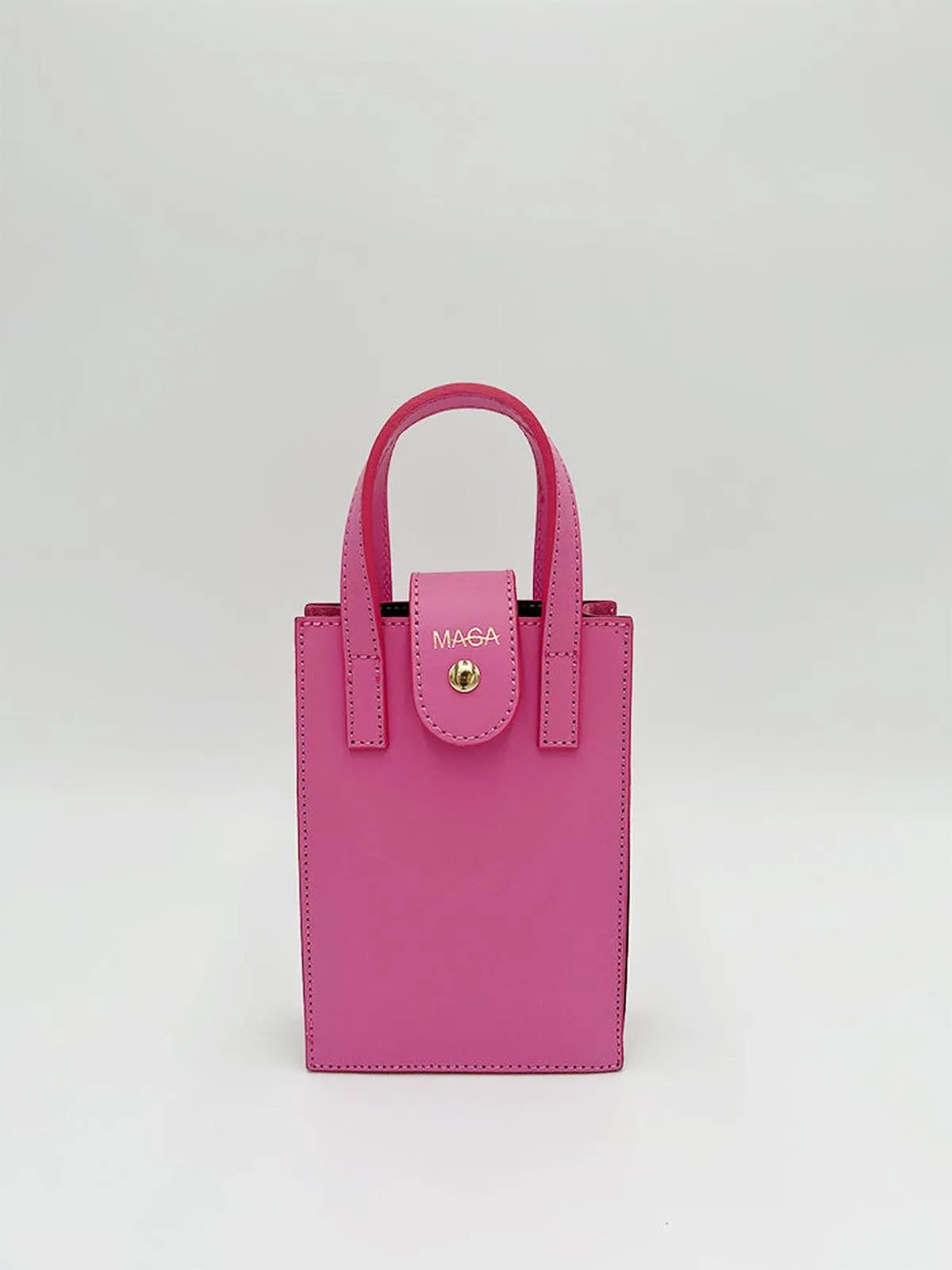 PINK TOP-HANDLE MINI BAG-Cross-Body Bags-MAGA MILANO- Pointure.AE