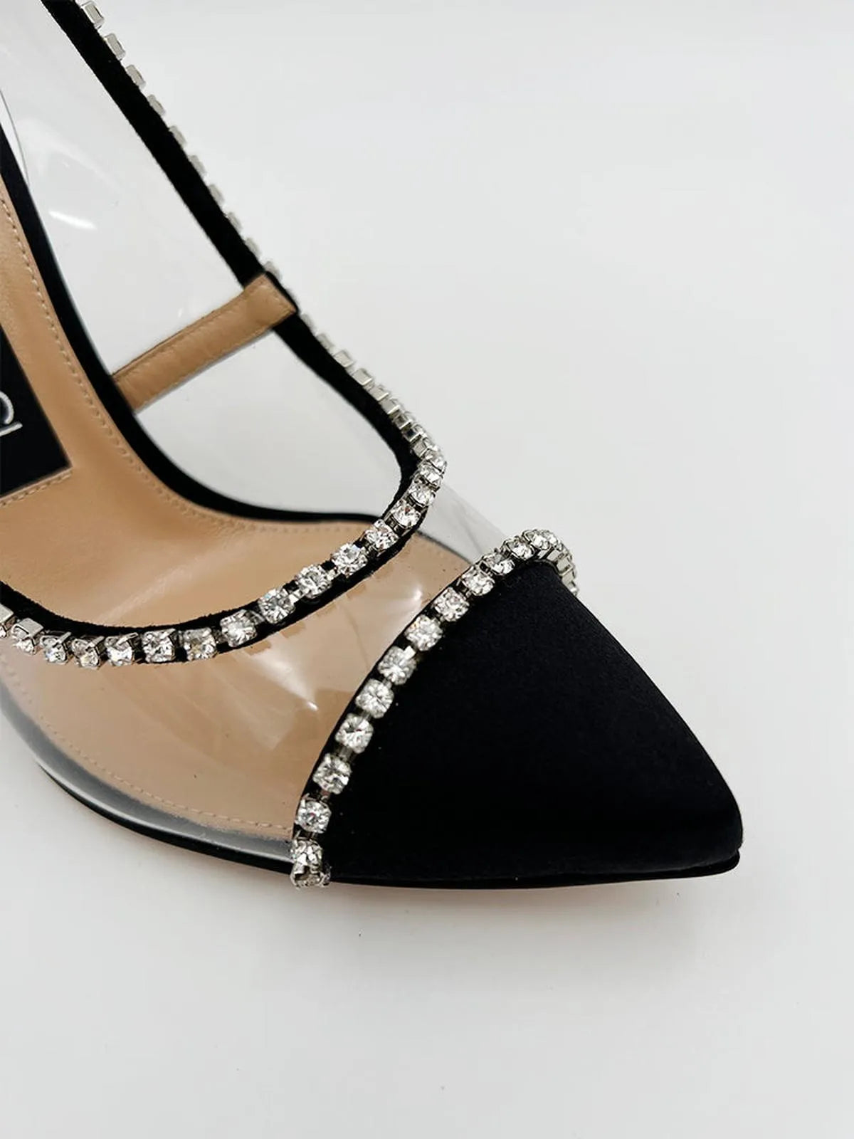 PVC CRYSTAL EMBELLISHED SLINGBACK-Sling Backs-SERGIO ROSSI- Pointure.AE