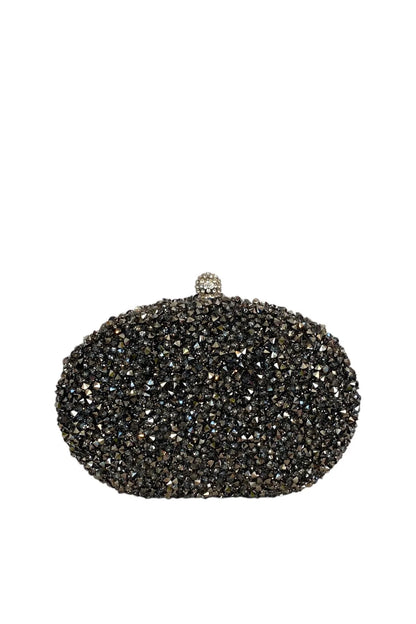 ROUNDED RHINESTONES CLUTCH-Clutches-MARIE CLAIRE- Pointure.AE