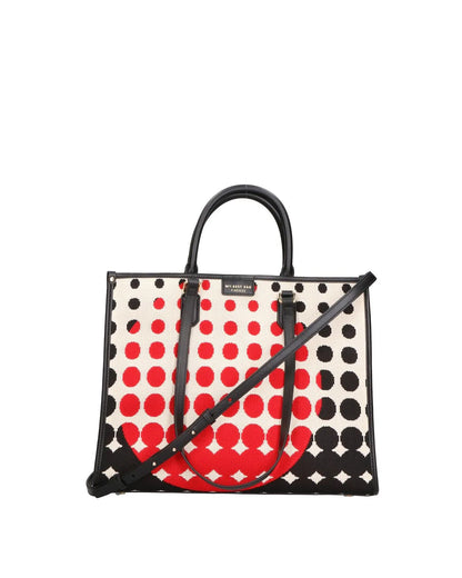SHOPPER BAG - BAUHAUS RED-Tote Bags-MY BEST BAG- Pointure.AE