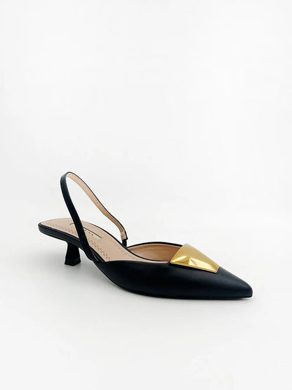 SLING-BACK IN BLACK-Sling Backs-CORINA- Pointure.AE