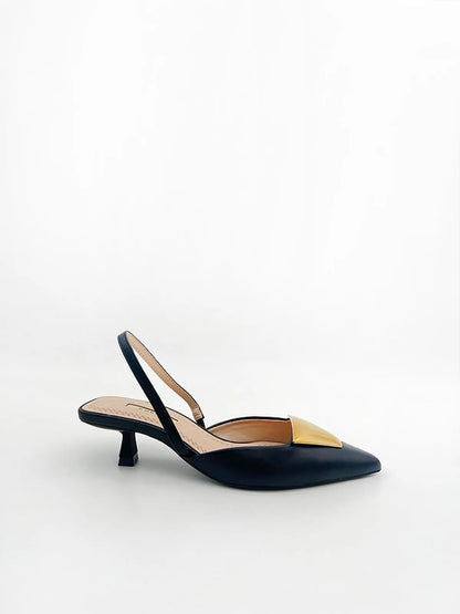SLING-BACK IN BLACK-Sling Backs-CORINA- Pointure.AE