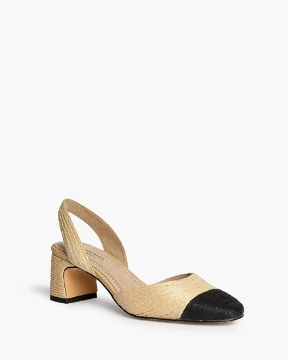SLING-BACK IN RAFFIA-Sling Backs-CORINA- Pointure.AE