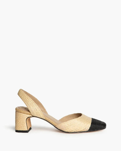 SLING-BACK IN RAFFIA-Sling Backs-CORINA- Pointure.AE