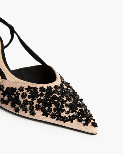 SLING-BACK WITH BEADS DETAIL-Sling Backs-CORINA- Pointure.AE