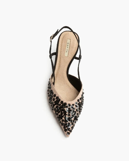 SLING-BACK WITH BEADS DETAIL-Sling Backs-CORINA- Pointure.AE