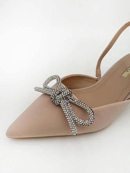 SLING-BACK WITH BOW DETAIL-Sling Backs-CORINA- Pointure.AE